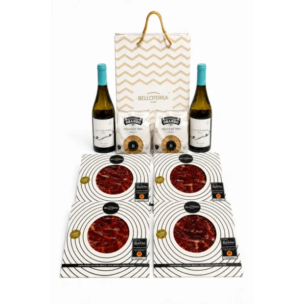 Pack Doble de Jamón Ibérico DOP Los Pedroches y Albariño